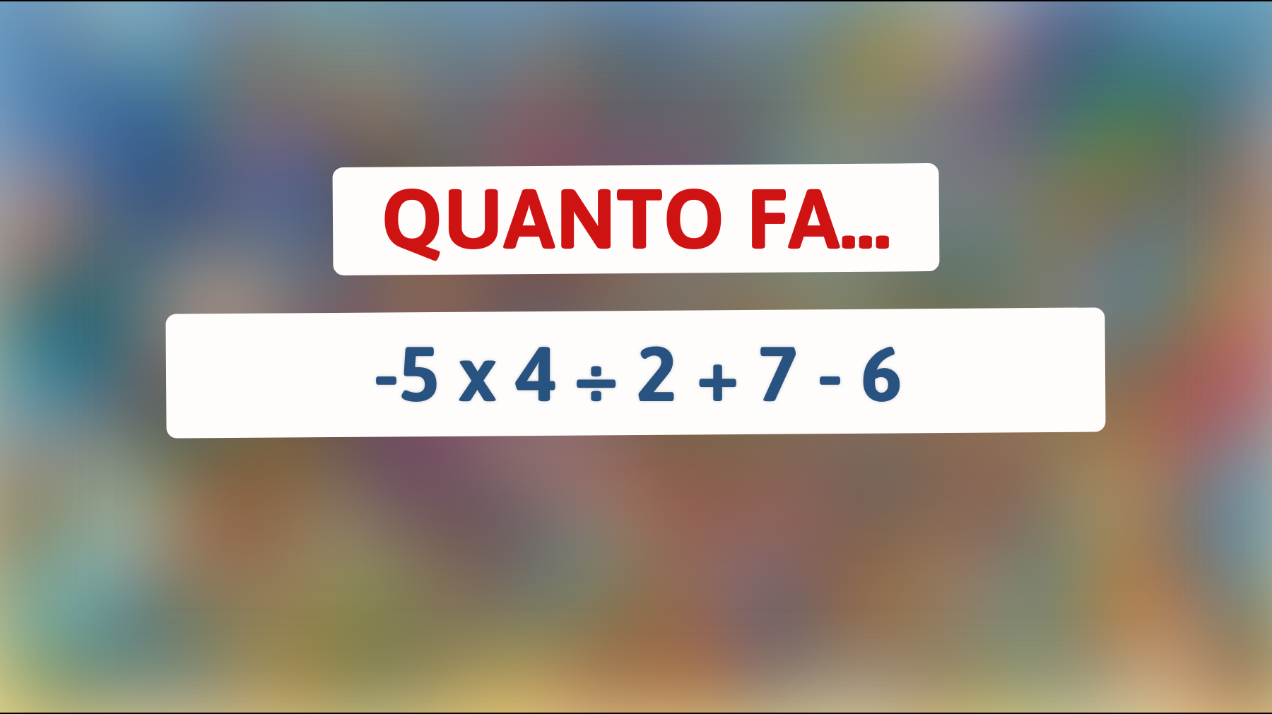 \"I cervelli più astuti risolvono questo enigma matematico in 5 secondi: ci riesci anche tu?\""